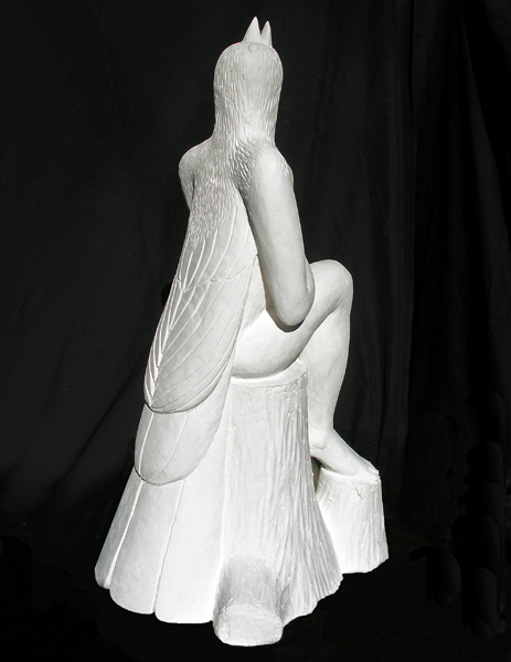 The Singer, (plaster model), February 2011 50 cm high x 30 cm wide x 30 cm deep