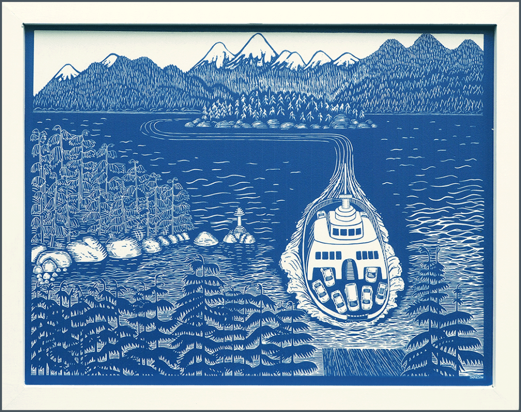 products/prints/prints colour/The Ferry #2